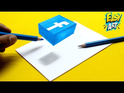 Como dibujar el Logo de Facebook en 3D